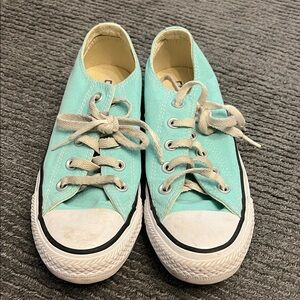 Women's Aqua Canvas Sneakers